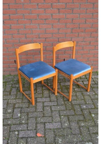 Houten design stoeltjes set van 2 