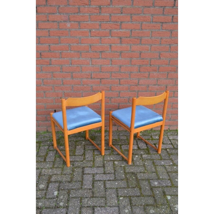 Houten design stoeltjes set van 2-4