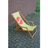 thumb-Vintage houten strandstoel inklapbaar-4