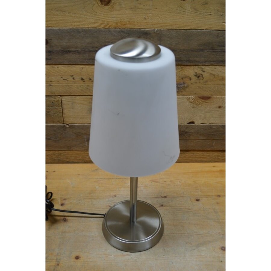 Design schemerlamp metaal met glas-4