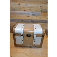 thumb-Decoratie koffer hout met leer-1