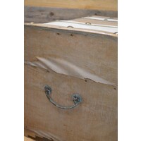 thumb-Decoratie koffer hout met leer-3