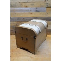 thumb-Decoratie koffer hout met leer-6