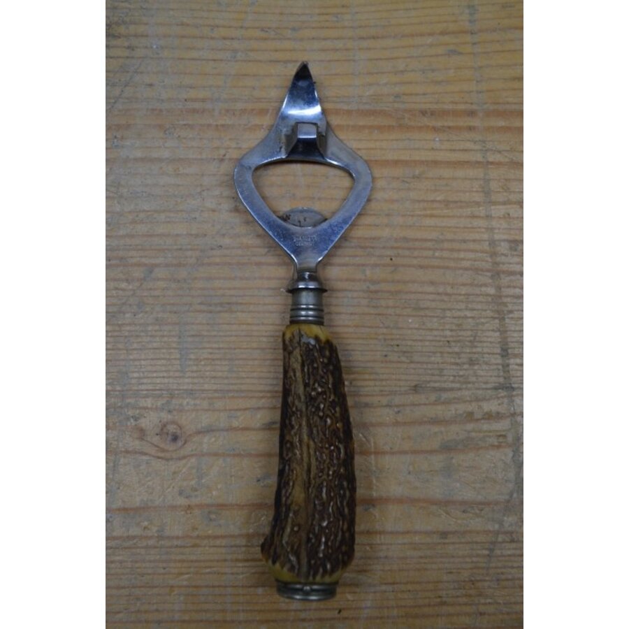 Flessenopener met handvat van hoorn-3