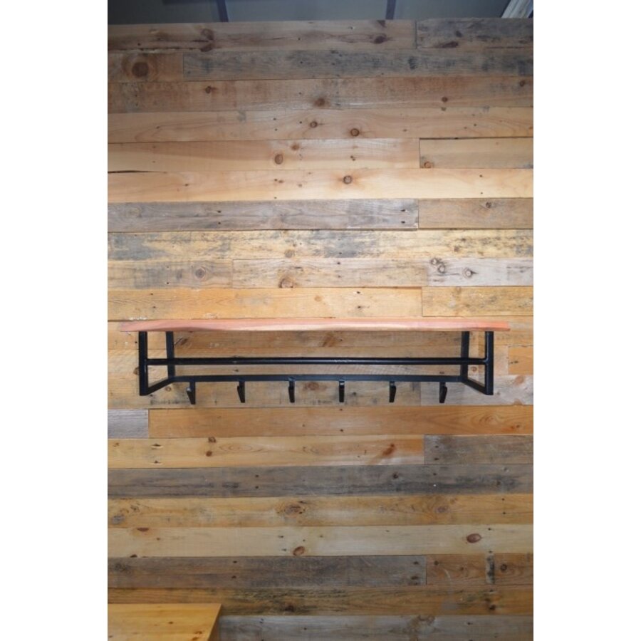 Kapstok metaal met hout-2