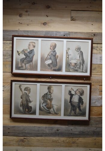 2 schilderijen met muzikanten 