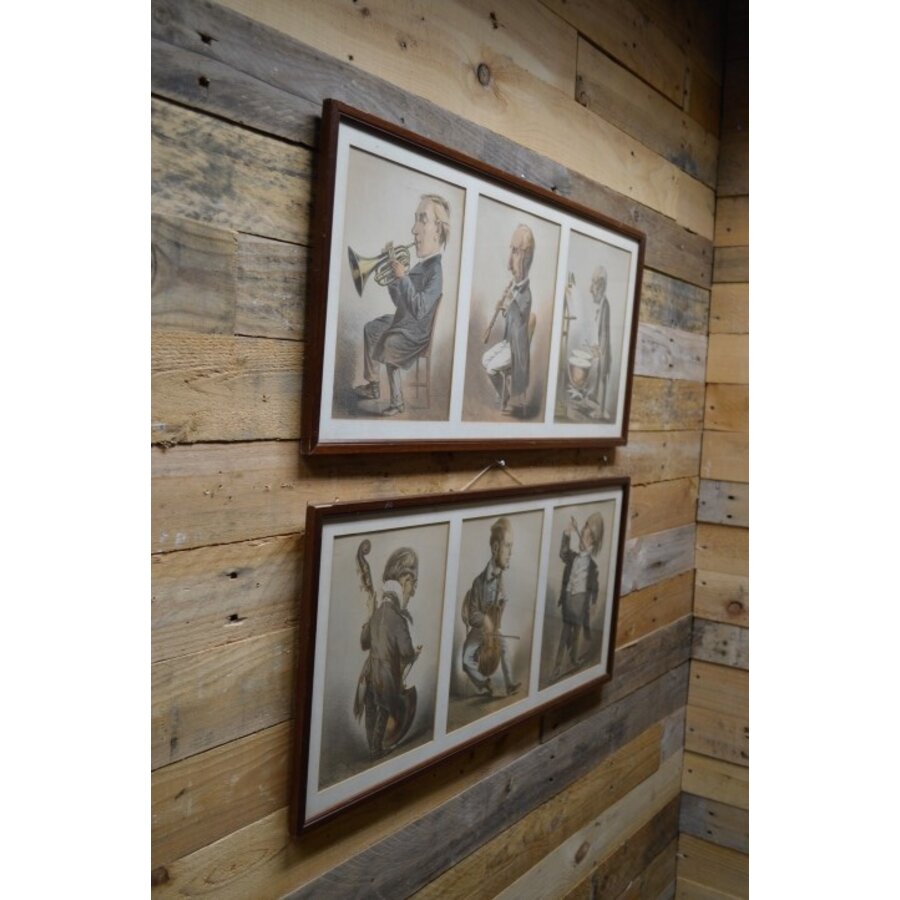 2 schilderijen met muzikanten-2