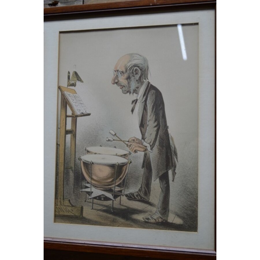 2 schilderijen met muzikanten-6