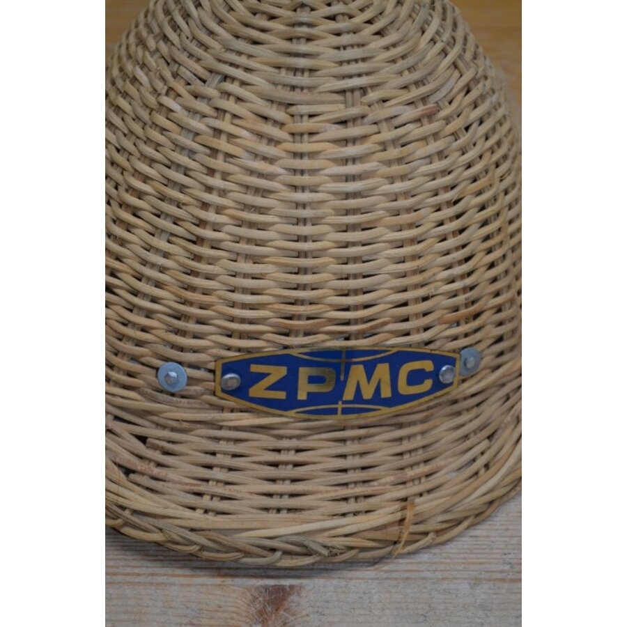 Zeldzame Chinese rotan veiligheidshelm ZPMC Shanghai bouwhelm-2