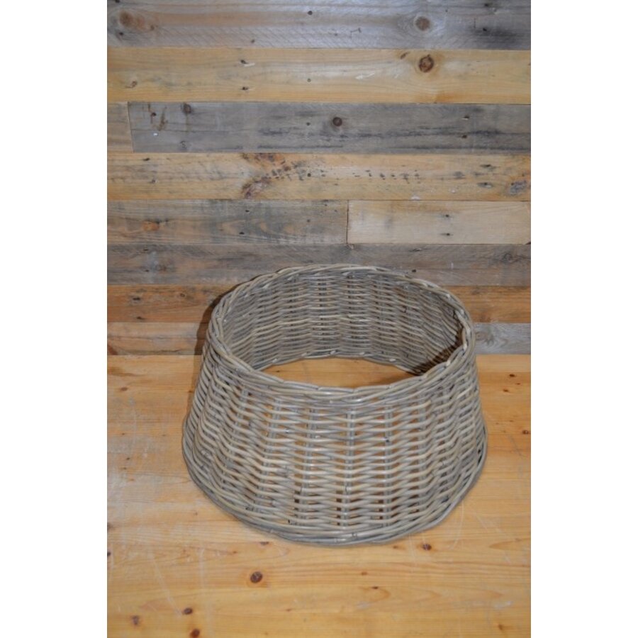 Gevlochten rieten kerstboomrok ring decoratie binnen buiten-2