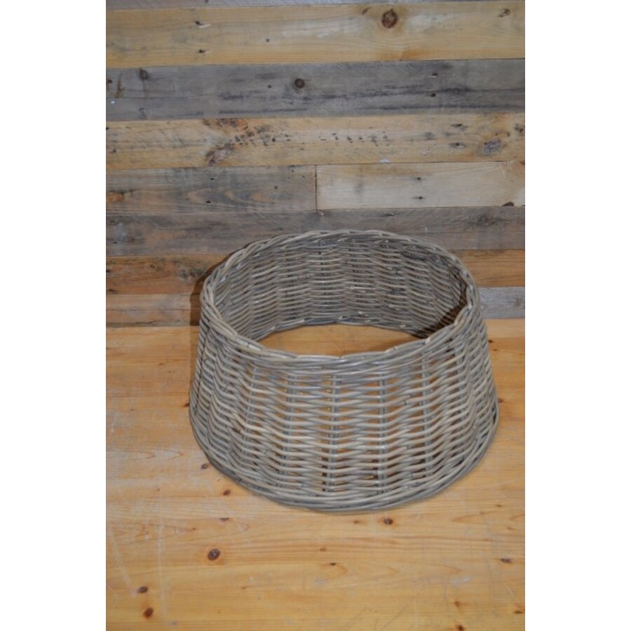 Gevlochten rieten kerstboomrok ring decoratie binnen buiten-1