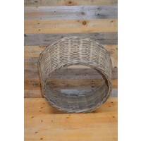 thumb-Gevlochten rieten kerstboomrok ring decoratie binnen buiten-4