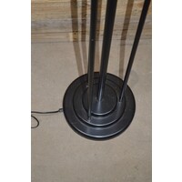 thumb-Staande design vloerlamp uplight zwart met glazen kap-4