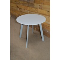 thumb-Rond wit metalen bijzettafeltje plantentafel decoratief-1
