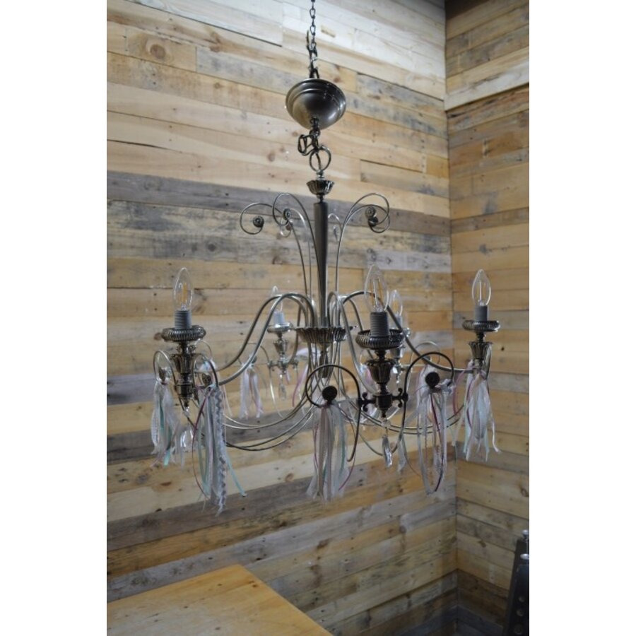 Kroonluchter zilver kleurig-1