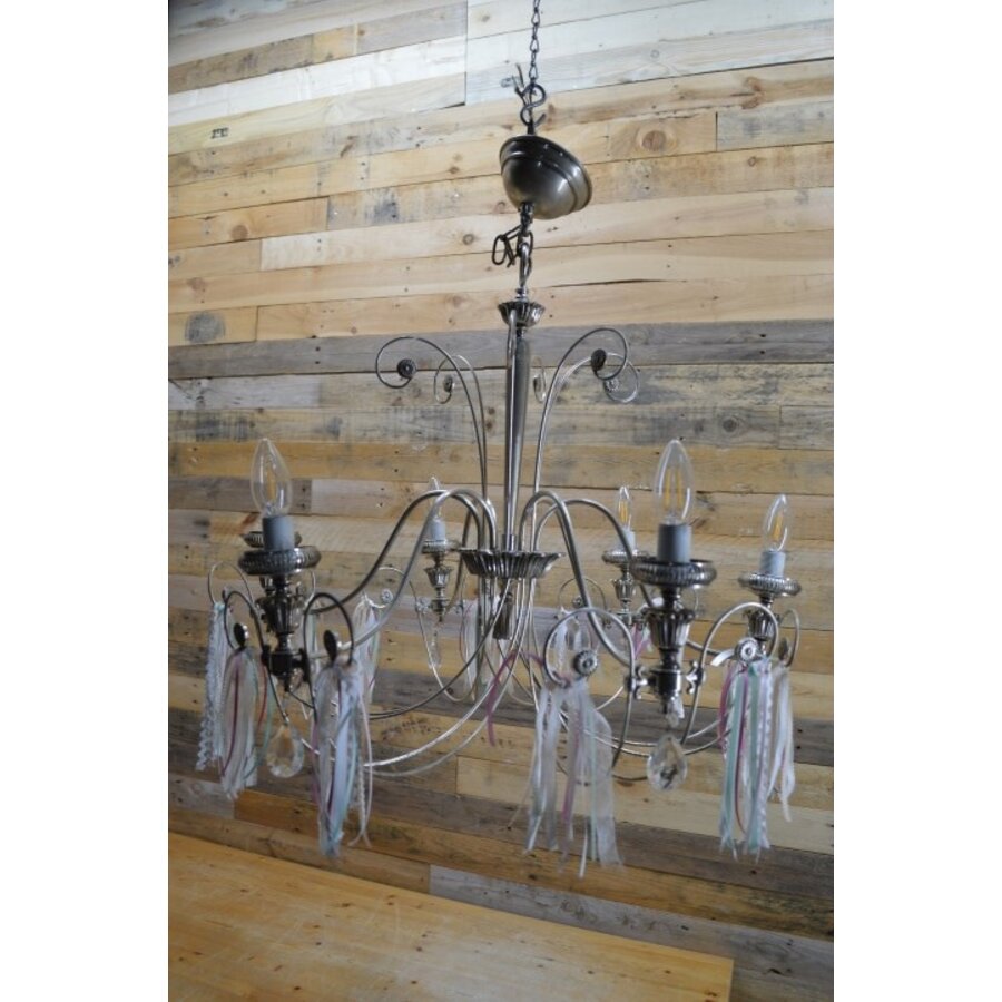 Kroonluchter zilver kleurig-2