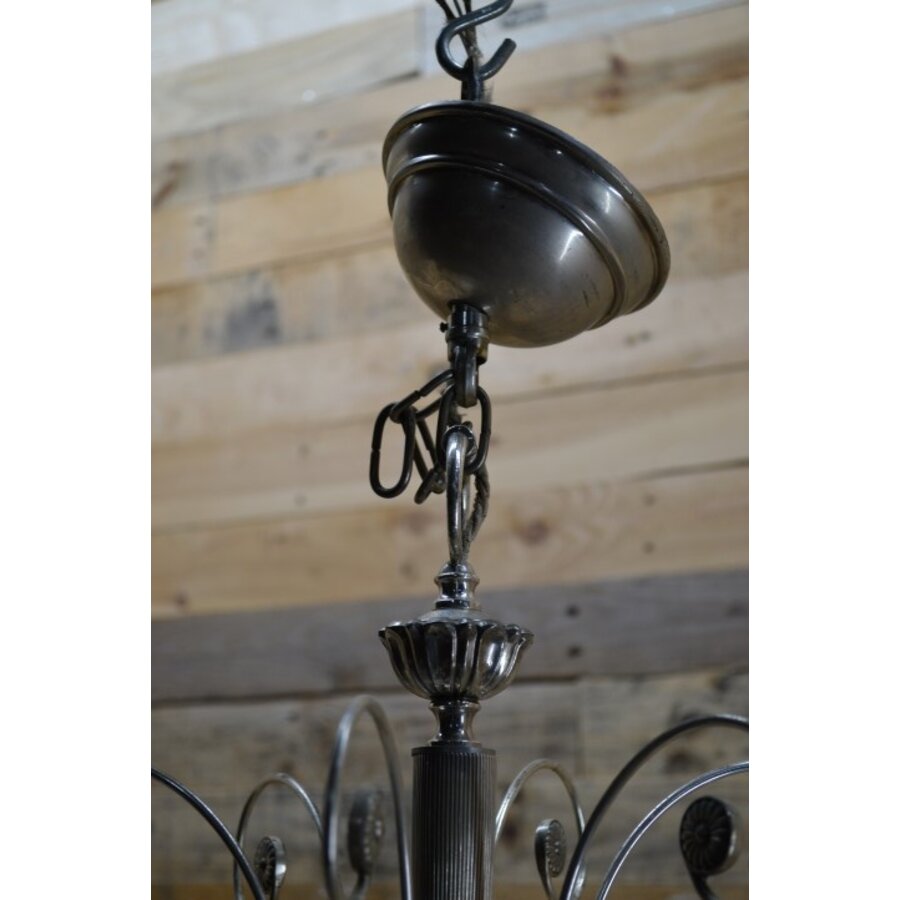 Kroonluchter zilver kleurig-6