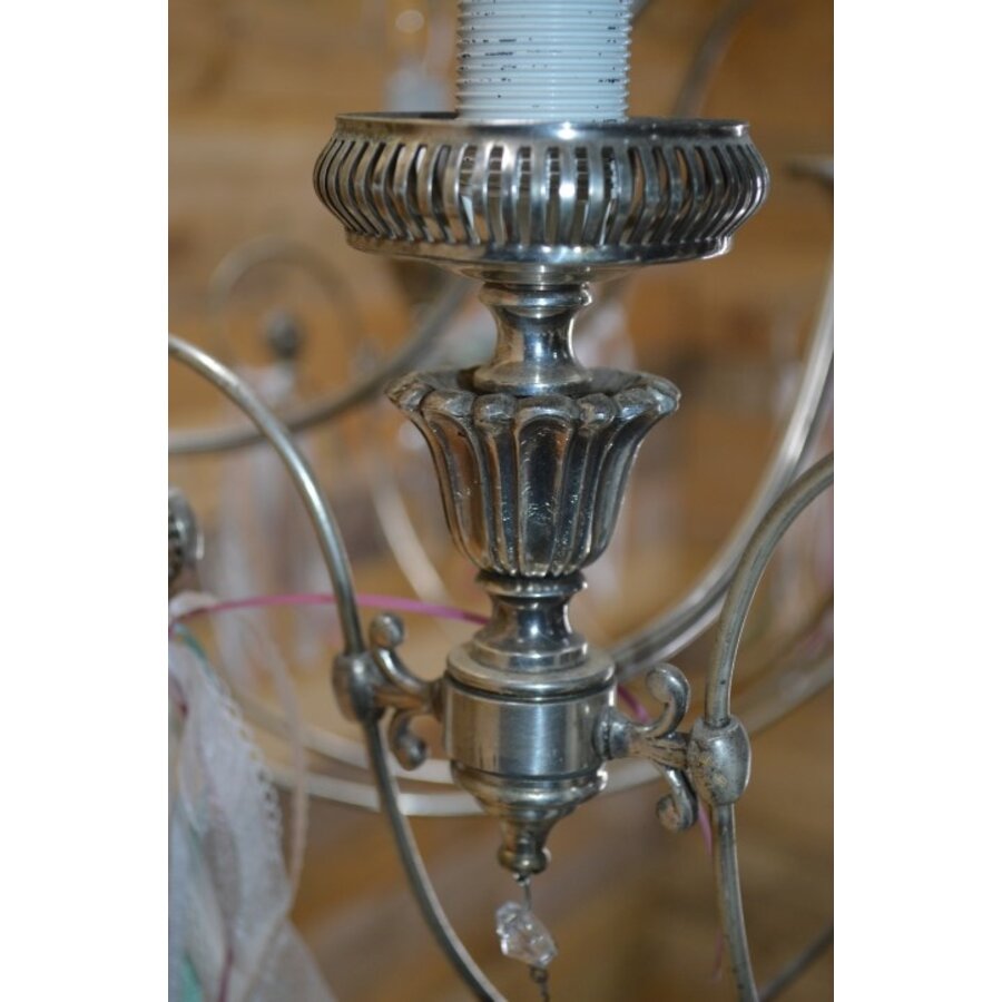 Kroonluchter zilver kleurig-8