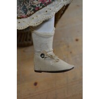thumb-Vintage pauwenstoel Emmanuelle met porseleinen pop rotan-5