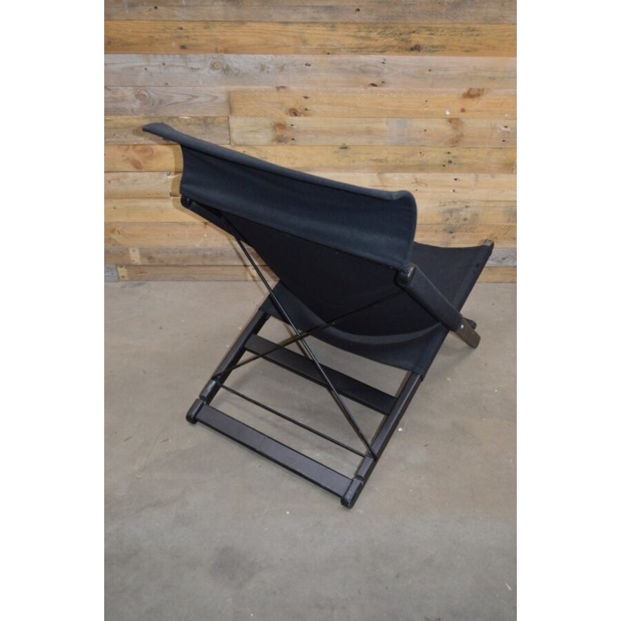 Postmoderne IKEA Hestra klapstoel Tord Björklund 1990 zwart-2