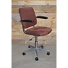 LoodsVol, Tweedehands Retro bureaustoel jaren 70 buizenframe chroom verstelbaar