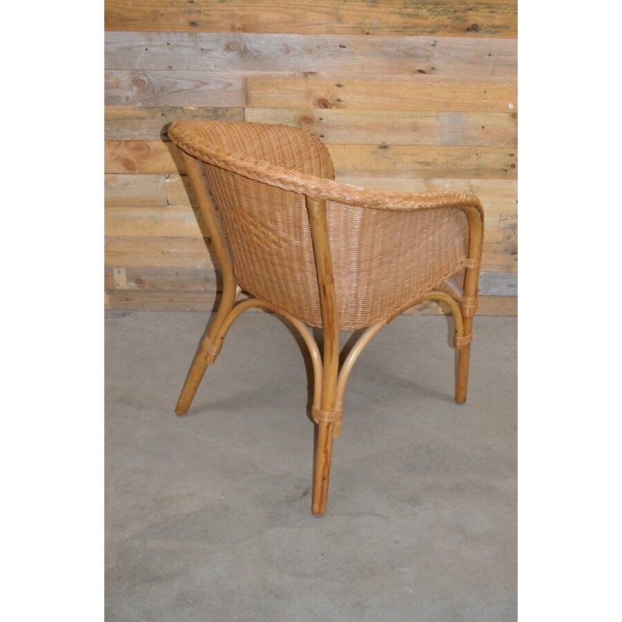 Rotan armstoel fauteuil met uitneembaar kussen-3