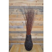 thumb-Gevlochten wilgen vaas met decoratieve takken-3