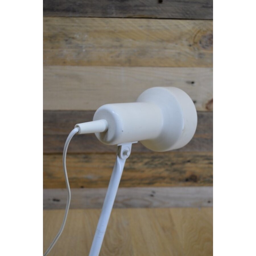 Vintage Space Age bureaulamp zwanenhals met pennenhouder-5