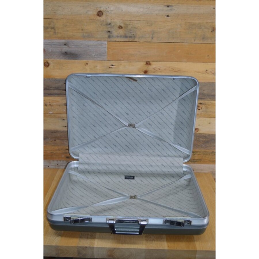 Vintage kunststof reiskoffer Presikhaaf jaren 70 attache-7