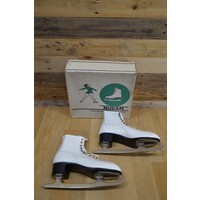 thumb-Vintage Nijdam kunstschaatsen maat 43 leren schaatsen-1