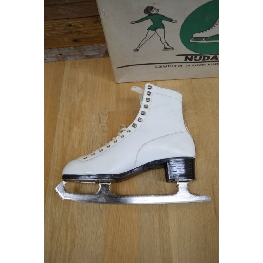 Vintage Nijdam kunstschaatsen maat 43 leren schaatsen-5