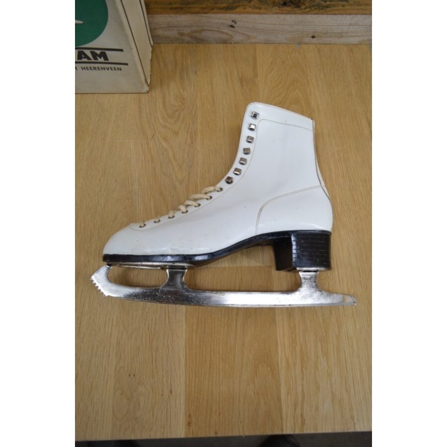 Vintage Nijdam kunstschaatsen maat 43 leren schaatsen-6