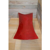 thumb-Japanse design schaal op poot rood metallic fruitschaal-4