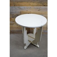 thumb-Art Deco bijzettafel Amsterdamse School wit geschilderd-3