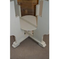 thumb-Art Deco bijzettafel Amsterdamse School wit geschilderd-4
