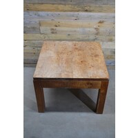 thumb-Vierkante teakhouten salontafel bijzettafel compact-2