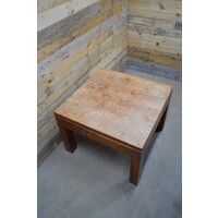 thumb-Vierkante teakhouten salontafel bijzettafel compact-3