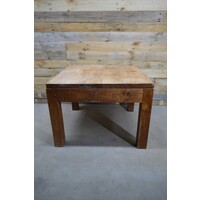 thumb-Vierkante teakhouten salontafel bijzettafel compact-4