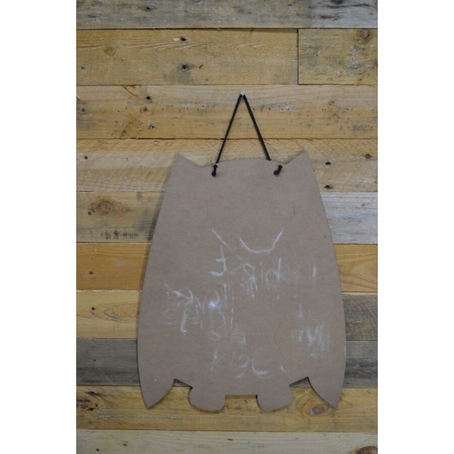 Krijtbordjes in de vorm van een uil set van 4-2