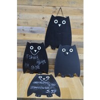 thumb-Krijtbordjes in de vorm van een uil set van 4-3