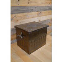 thumb-Antieke koperen kolentrommel ca 1900 Arts and Crafts-4