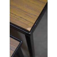 thumb-Retro mid century miniset van 3 bijzettafels met metalen frame en formica blad-5