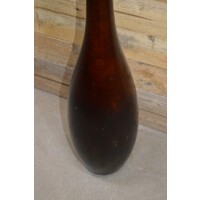 thumb-Houten design vaas Gutzz vintage kegelvorm rood hout-3