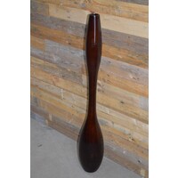 thumb-Houten design vaas Gutzz vintage kegelvorm rood hout-5