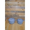 LoodsVol, Tweedehands Emaille pannen set van 2