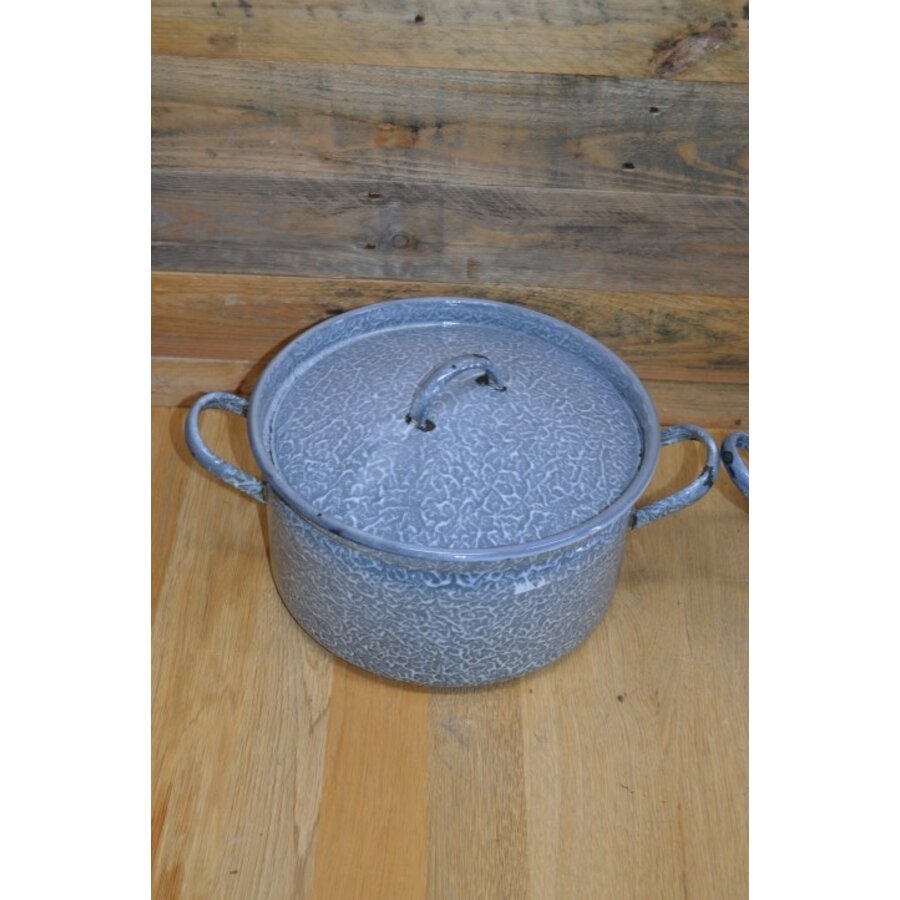 Emaille pannen set van 2-2