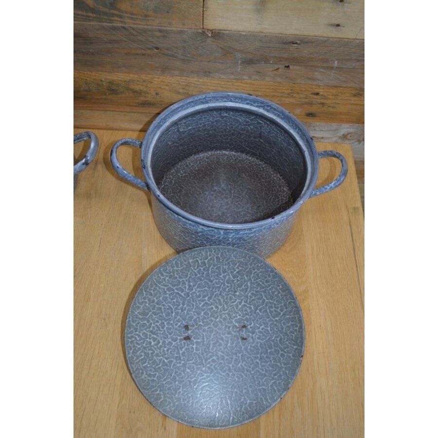 Emaille pannen set van 2-5