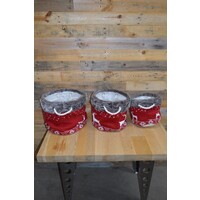 thumb-Kerstmanden set van 3 gebreid rood met rendieren en bont rand-1