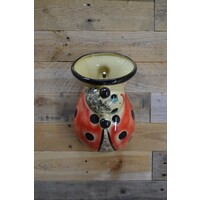 thumb-Vintage wand bloempot lieveheersbeestje-2