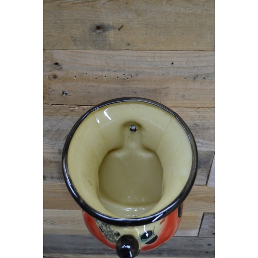 Vintage wand bloempot lieveheersbeestje-4